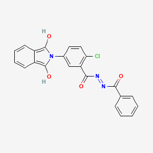 2-chloro-5-(1,3-dioxo-1,3-dihydro-2H-isoindol-2-yl)-N'-(phenylcarbonyl)benzohydrazide