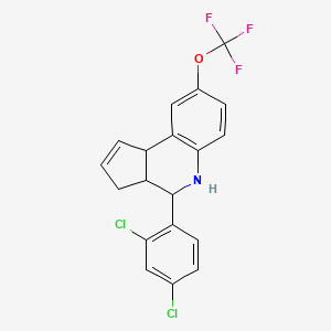 4-(2,4-dichlorophenyl)-8-(trifluoromethoxy)-3a,4,5,9b-tetrahydro-3H-cyclopenta[c]quinoline