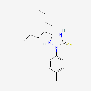 5,5-Dibutyl-2-(4-methylphenyl)-1,2,4-triazolidine-3-thione