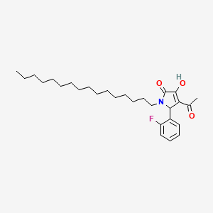 4-acetyl-5-(2-fluorophenyl)-1-hexadecyl-3-hydroxy-1,5-dihydro-2H-pyrrol-2-one