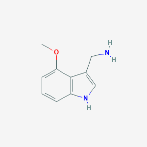 molecular formula C10H12N2O B115202 (4-methoxy-1H-indol-3-yl)methanamine CAS No. 153310-48-6