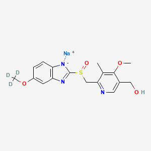 molecular formula C₁₇H₁₅D₃N₃NaO₄S B1152022 Sodium;[4-methoxy-5-methyl-6-[[5-(trideuteriomethoxy)benzimidazol-1-id-2-yl]sulfinylmethyl]pyridin-3-yl]methanol 
