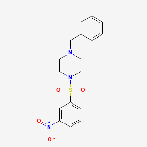 1-Benzyl-4-[(3-nitrophenyl)sulfonyl]piperazine