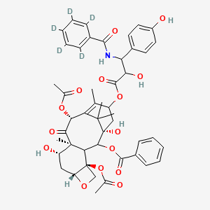 [(1S,4S,7R,9S,10S,12R)-4,12-diacetyloxy-1,9-dihydroxy-15-[2-hydroxy-3-(4-hydroxyphenyl)-3-[(2,3,4,5,6-pentadeuteriobenzoyl)amino]propanoyl]oxy-10,14,17,17-tetramethyl-11-oxo-6-oxatetracyclo[11.3.1.03,10.04,7]heptadec-13-en-2-yl] benzoate