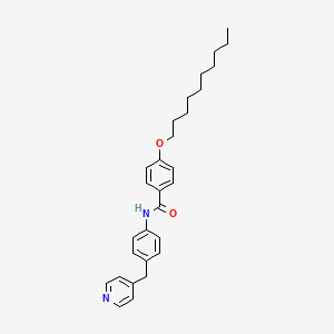 4-(decyloxy)-N-[4-(pyridin-4-ylmethyl)phenyl]benzamide