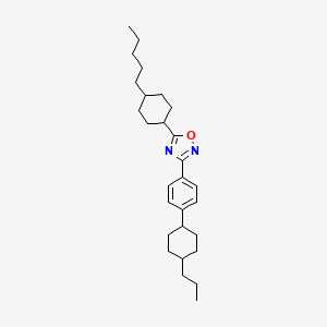 5-(4-Pentylcyclohexyl)-3-[4-(4-propylcyclohexyl)phenyl]-1,2,4-oxadiazole