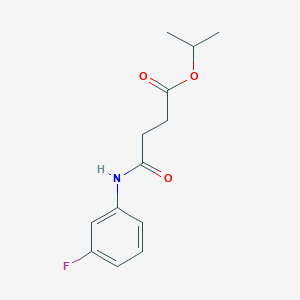 Propan-2-yl 4-[(3-fluorophenyl)amino]-4-oxobutanoate