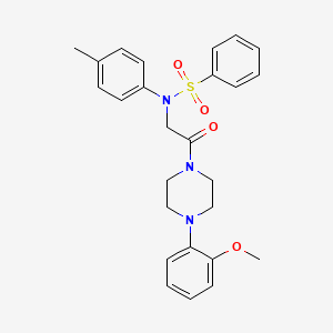 N-{2-[4-(2-methoxyphenyl)piperazin-1-yl]-2-oxoethyl}-N-(4-methylphenyl)benzenesulfonamide