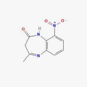 4-methyl-9-nitro-1,3-dihydro-2H-1,5-benzodiazepin-2-one