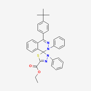 ethyl 4-(4-tert-butylphenyl)-2,3'-diphenyl-2H,3'H-spiro[phthalazine-1,2'-[1,3,4]thiadiazole]-5'-carboxylate