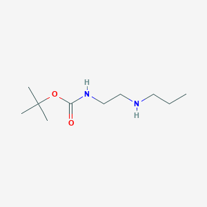 molecular formula C10H22N2O2 B115205 tert-Butyl (2-(propylamino)ethyl)carbamate CAS No. 152193-01-6