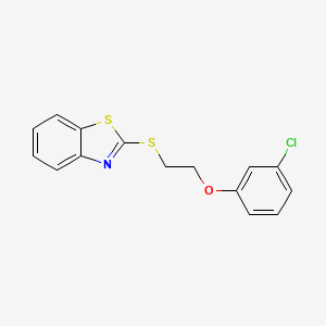 2-{[2-(3-Chlorophenoxy)ethyl]sulfanyl}-1,3-benzothiazole