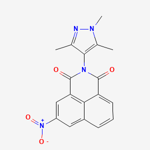 5-nitro-2-(1,3,5-trimethyl-1H-pyrazol-4-yl)-1H-benzo[de]isoquinoline-1,3(2H)-dione