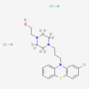 molecular formula C₂₁H₂₀D₈Cl₃N₃OS B1152054 Perphenazine (D8 Dihydrochloride) 