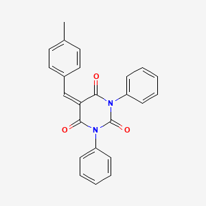 5-[(4-Methylphenyl)methylidene]-1,3-diphenyl-1,3-diazinane-2,4,6-trione