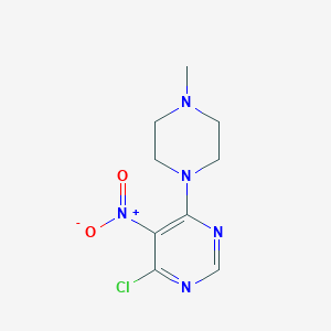 molecular formula C9H12ClN5O2 B115206 4-氯-6-(4-甲基哌嗪-1-基)-5-硝基嘧啶 CAS No. 154418-73-2
