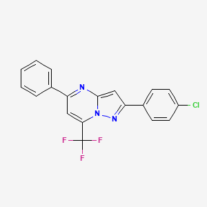 2-(4-Chlorophenyl)-5-phenyl-7-(trifluoromethyl)pyrazolo[1,5-a]pyrimidine