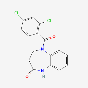 5-[(2,4-dichlorophenyl)carbonyl]-1,3,4,5-tetrahydro-2H-1,5-benzodiazepin-2-one