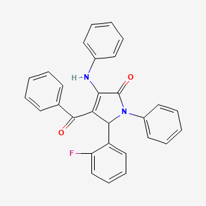 5-(2-fluorophenyl)-1-phenyl-3-(phenylamino)-4-(phenylcarbonyl)-1,5-dihydro-2H-pyrrol-2-one