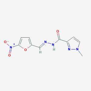 1-methyl-N'-[(E)-(5-nitrofuran-2-yl)methylidene]-1H-pyrazole-3-carbohydrazide