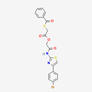 2-{[4-(4-Bromophenyl)-1,3-thiazol-2-yl]amino}-2-oxoethyl [(phenylcarbonyl)sulfanyl]acetate