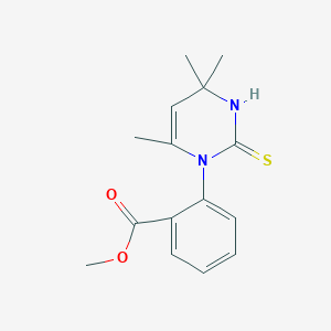 2-(4,4,6-Trimethyl-2-thioxo-3,4-dihydro-2H-pyrimidin-1-yl)-benzoic acid, methyl ester