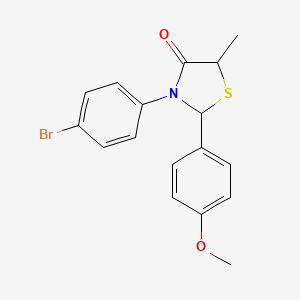 3-(4-Bromophenyl)-2-(4-methoxyphenyl)-5-methyl-1,3-thiazolidin-4-one