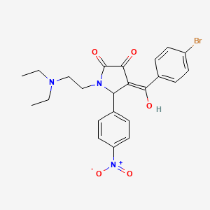 4-[(4-bromophenyl)carbonyl]-1-[2-(diethylamino)ethyl]-3-hydroxy-5-(4-nitrophenyl)-1,5-dihydro-2H-pyrrol-2-one