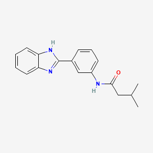 N-[3-(1H-benzimidazol-2-yl)phenyl]-3-methylbutanamide