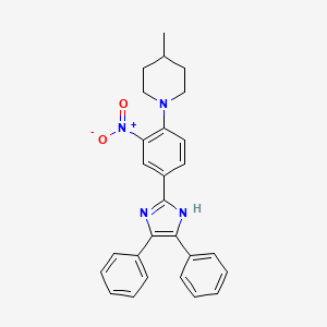 1-[4-(4,5-diphenyl-1H-imidazol-2-yl)-2-nitrophenyl]-4-methylpiperidine