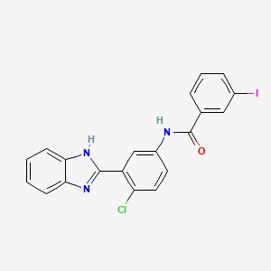 N-[3-(1H-benzimidazol-2-yl)-4-chlorophenyl]-3-iodobenzamide