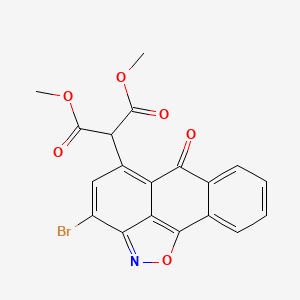 dimethyl 2-(3-bromo-6-oxo-6H-anthra[1,9-cd]isoxazol-5-yl)malonate