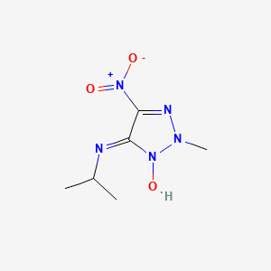 molecular formula C6H11N5O3 B11520888 N-isopropyl-2-methyl-5-nitro-2H-1,2,3-triazol-4-amine 3-oxide 