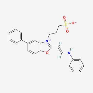 5-Phenyl-2-[(1E)-2-(phenylamino)ethenyl]-3-(3-sulfonatopropyl)-1,3-benzoxazol-3-ium