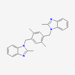 1,1'-[(2,5-dimethylbenzene-1,4-diyl)dimethanediyl]bis(2-methyl-1H-benzimidazole)