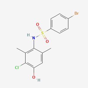 4-bromo-N-(3-chloro-4-hydroxy-2,6-dimethylphenyl)benzenesulfonamide