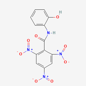 molecular formula C13H8N4O8 B11520972 N-(2-hydroxyphenyl)-2,4,6-trinitrobenzamide CAS No. 354991-65-4