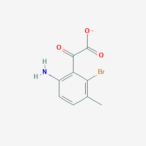 molecular formula C9H7BrNO3- B11520989 2-(6-Amino-2-bromo-3-methylphenyl)-2-oxoacetate 