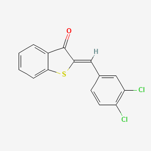 (2Z)-2-(3,4-dichlorobenzylidene)-1-benzothiophen-3(2H)-one