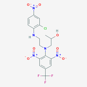 1-({2-[(2-Chloro-4-nitrophenyl)amino]ethyl}[2,6-dinitro-4-(trifluoromethyl)phenyl]amino)propan-2-ol