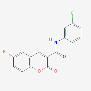 6-bromo-N-(3-chlorophenyl)-2-oxo-2H-chromene-3-carboxamide