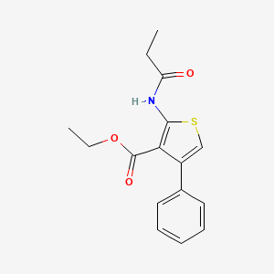 Ethyl 4-phenyl-2-(propanoylamino)thiophene-3-carboxylate