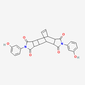 5,12-bis(3-hydroxyphenyl)-5,12-diazapentacyclo[7.5.2.02,8.03,7.010,14]hexadec-15-ene-4,6,11,13-tetrone