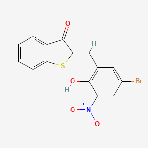 (2Z)-2-(5-bromo-2-hydroxy-3-nitrobenzylidene)-1-benzothiophen-3(2H)-one