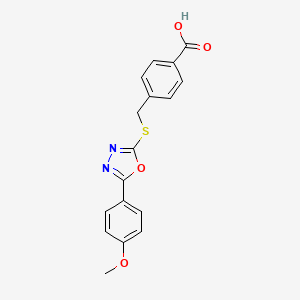 4-({[5-(4-Methoxyphenyl)-1,3,4-oxadiazol-2-yl]sulfanyl}methyl)benzoic acid