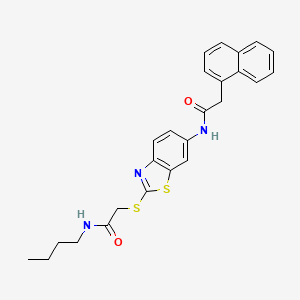 N-(2-{[2-(butylamino)-2-oxoethyl]sulfanyl}-1,3-benzothiazol-6-yl)-2-(naphthalen-1-yl)acetamide