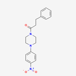 1-[4-(4-Nitrophenyl)piperazin-1-yl]-3-phenylpropan-1-one