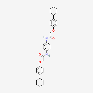 N,N'-benzene-1,4-diylbis[2-(4-cyclohexylphenoxy)acetamide]