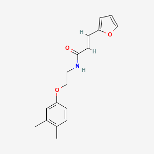 molecular formula C17H19NO3 B11521255 (2E)-N-[2-(3,4-dimethylphenoxy)ethyl]-3-(2-furyl)acrylamide 