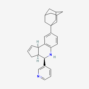 molecular formula C27H30N2 B11521290 3-[8-(Adamantan-1-YL)-3H,3AH,4H,5H,9BH-cyclopenta[C]quinolin-4-YL]pyridine 